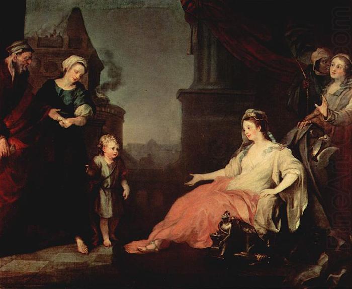 William Hogarth Moses vor der Tochter des Pharao's china oil painting image
